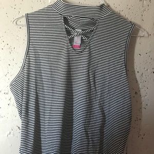 Striped crop top